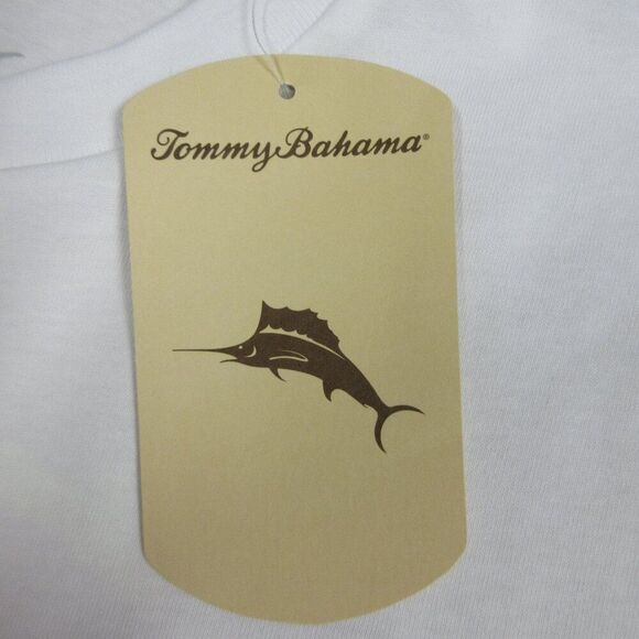 TOMMY BAHAMA Pickleball Thirst Place Champ T-Shirt Mens Small White Cotton 1 NWT - Picture 4 of 10